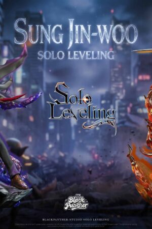 Alternative view of Sung Jin woo & Cha Hae in Solo Leveling 1/6 Scale TOPGK Statue - Black Panther Studio
