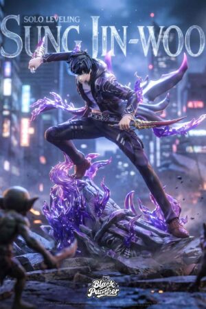 Sung Jin woo & Cha Hae in Solo Leveling 1/6 Scale TOPGK Statue - Black Panther Studio