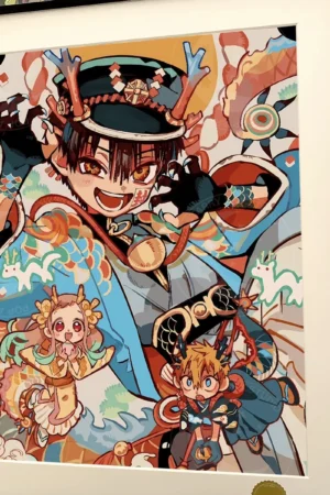 Alternative view of Toilet-bound Hanako-kun Trio Wall Art Print | Limited Anime Poster | Xingkong Studio 66pcs Edition