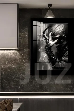 Alternative view of “Tokyo Ghoul” Ken Kaneki Half-Kakuja Dark Edition Limited Framed Artwork JuZi Studio & TOPGK