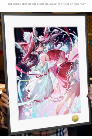 Alternative view of “Touhou Project” Hakurei Reimu Shrine Maiden Edition Limited Framed Artwork HuangGua Studio & TOPGK