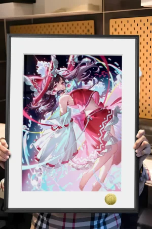 “Touhou Project” Hakurei Reimu Shrine Maiden Edition Limited Framed Artwork HuangGua Studio & TOPGK