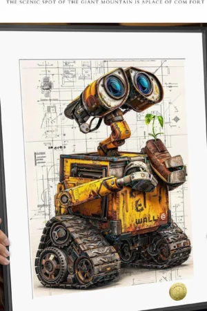 Wall-E Lonely Guardian Decorative Painting | A3 4K Anime Movie Art Print | TOPGK& HuangGua Studio 88pcs Limited