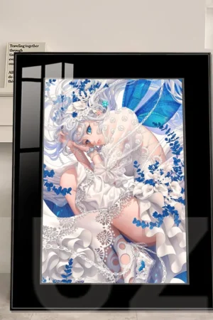 Water Blue Dream Original Decorative Painting – JuZi Studio Premium Wall Art