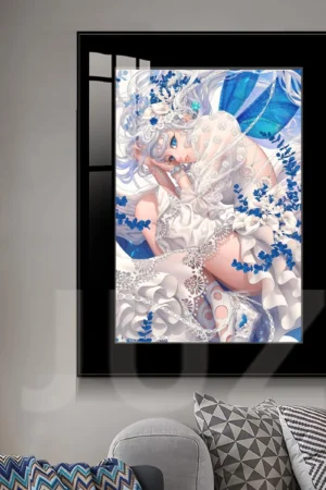 Alternative view of Water Blue Dream Original Decorative Painting – JuZi Studio Premium Wall Art