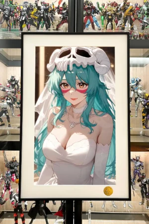 Alternative view of Wedding Dress Version Nelliel Tu Odelschwanck Decorative Painting | Bleach | 45×30 / 61×40cm Frame | Xingkong Studio