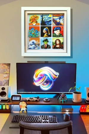 Alternative view of World Famous Painting Pixel Art 3D Decorative Painting | KALA HOME Studio