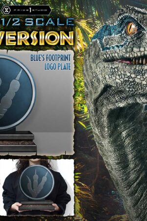 Alternative view of Prime 1 Studio - Jurassic World: Fallen Kingdom (Film) Blue 1/2 Scale Statue LMCJWF-07 LMCJWF-07S (Licensed)
