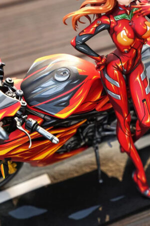Alternative view of Neon Genesis Evangelion Asuka Langley Sohryu Motorcycle Girl Statue – Aetheria Studio × SX Studio