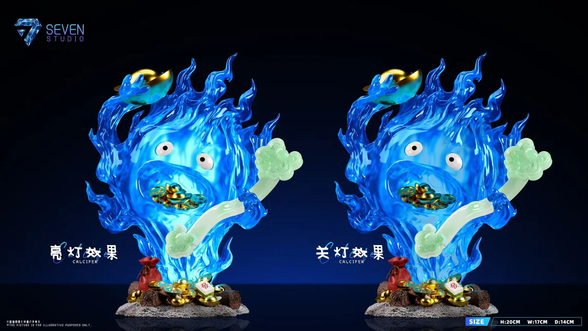 Seven Studio - Calcifer Lucky Wealth Howl's Moving Castle - Image 8