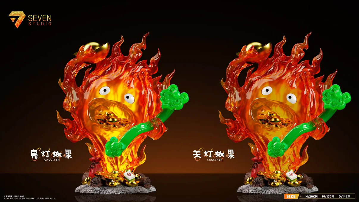 Seven Studio - Calcifer Lucky Wealth Howl's Moving Castle - Image 3