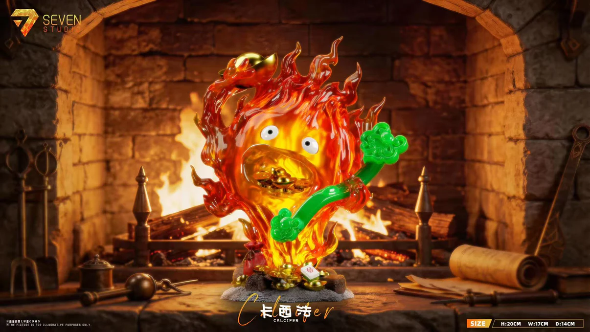 Seven Studio - Calcifer Lucky Wealth Howl's Moving Castle - Image 2