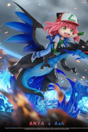 Anya Pokémon Trainer Series #01 Anya Riding Mega Charizard X Spy x Family - Biubiu Studio