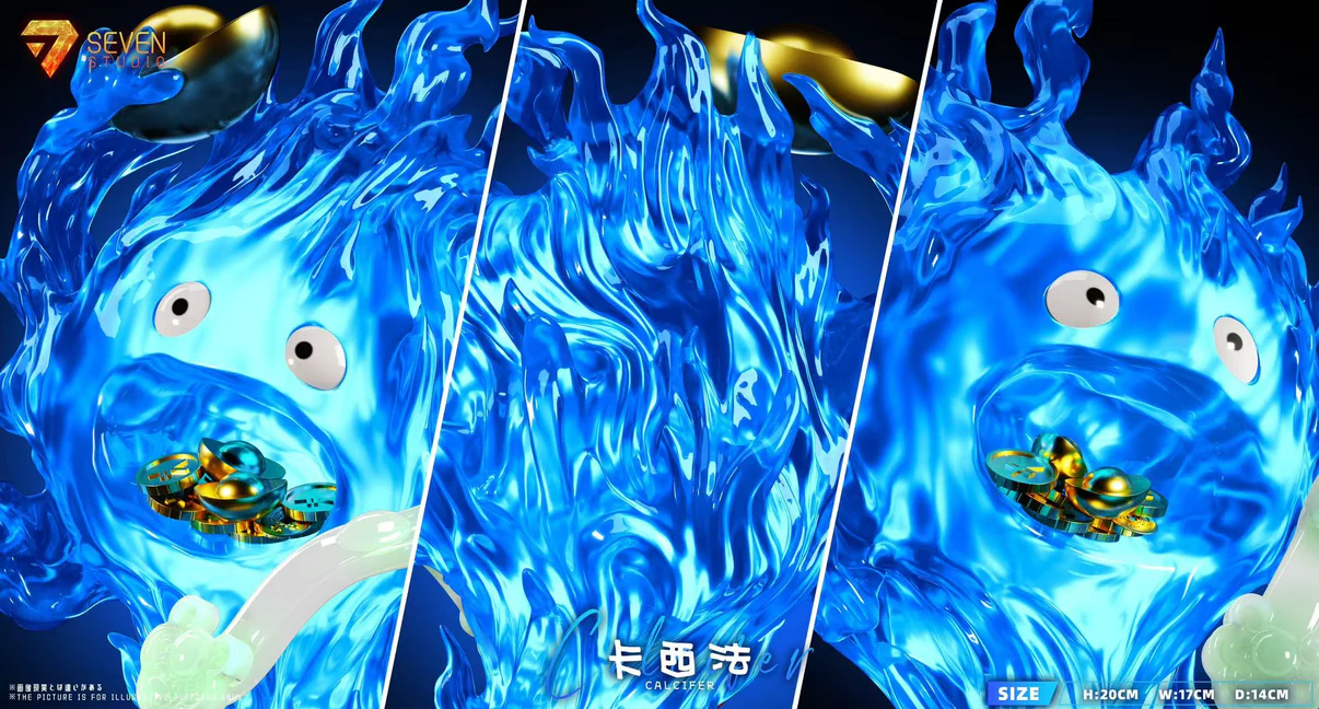 Seven Studio - Calcifer Lucky Wealth Howl's Moving Castle - Image 9