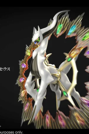 Alternative view of Arceus Pokémon Statue (Base + DLC Halo Edition) – Wang Wang Studio