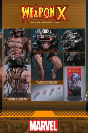Alternative view of Hottoys - Marvel Comics Weapon X 1/6th Scale Collectible Figure Logan Wolverine CMS034 (Licensed)