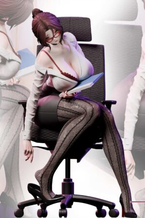 Alternative view of Kiara Kurozawa Office Lady Series Licensed Premium Resin Statue - Shallow Island Cloud Studio