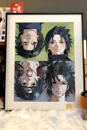 Alternative view of Naruto Uchiha Brothers (Itachi & Sasuke) Limited Edition Decorative Art — Xingkong Studio