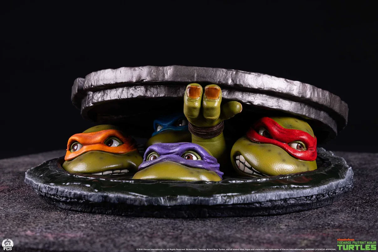 Premium Collectibles Studio - Teenage Mutant Ninja Turtles (1990) Underground (Tabletop Edition) 1/4 Scale Diorama Statue TMNTDIO14 (Licensed) - Image 3