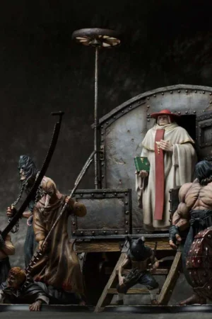 Alternative view of Berserk – Father Mozgus & Conviction Tower Scene Statue 1/10 Scale – Orange Art Studio