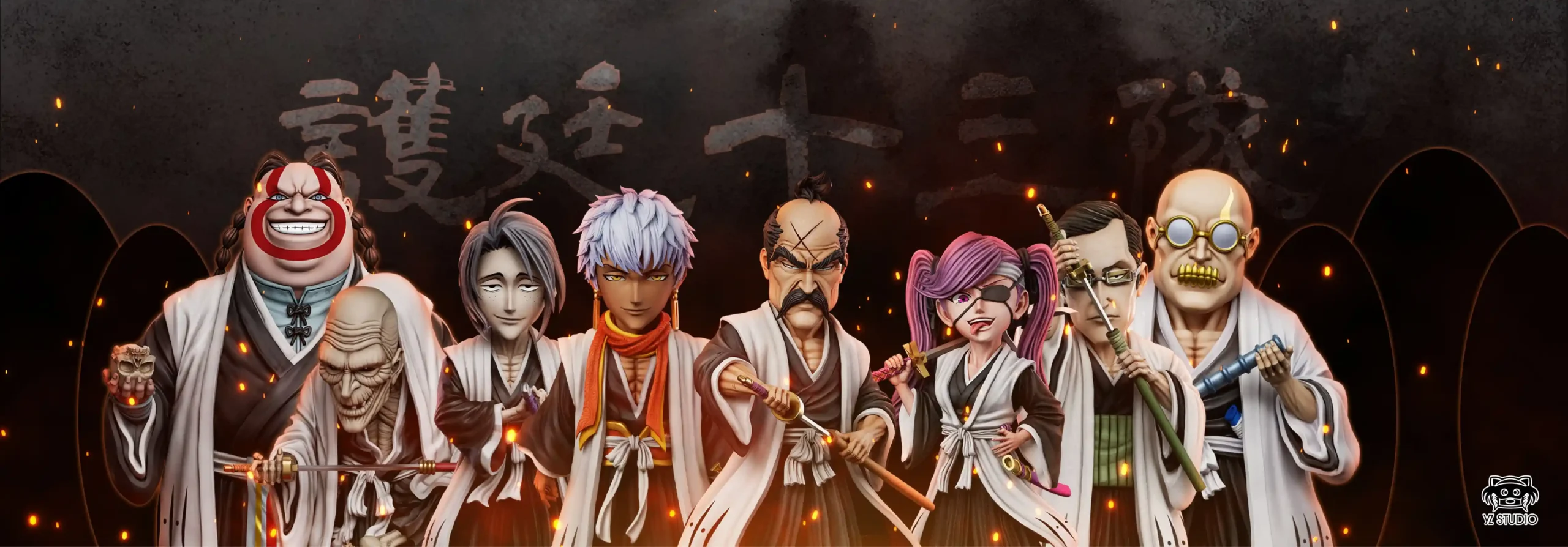 YZ Studio – Original Gotei 13 Series 008: Uhin Zenjoji Bleach Mini Statue Series - Image 4