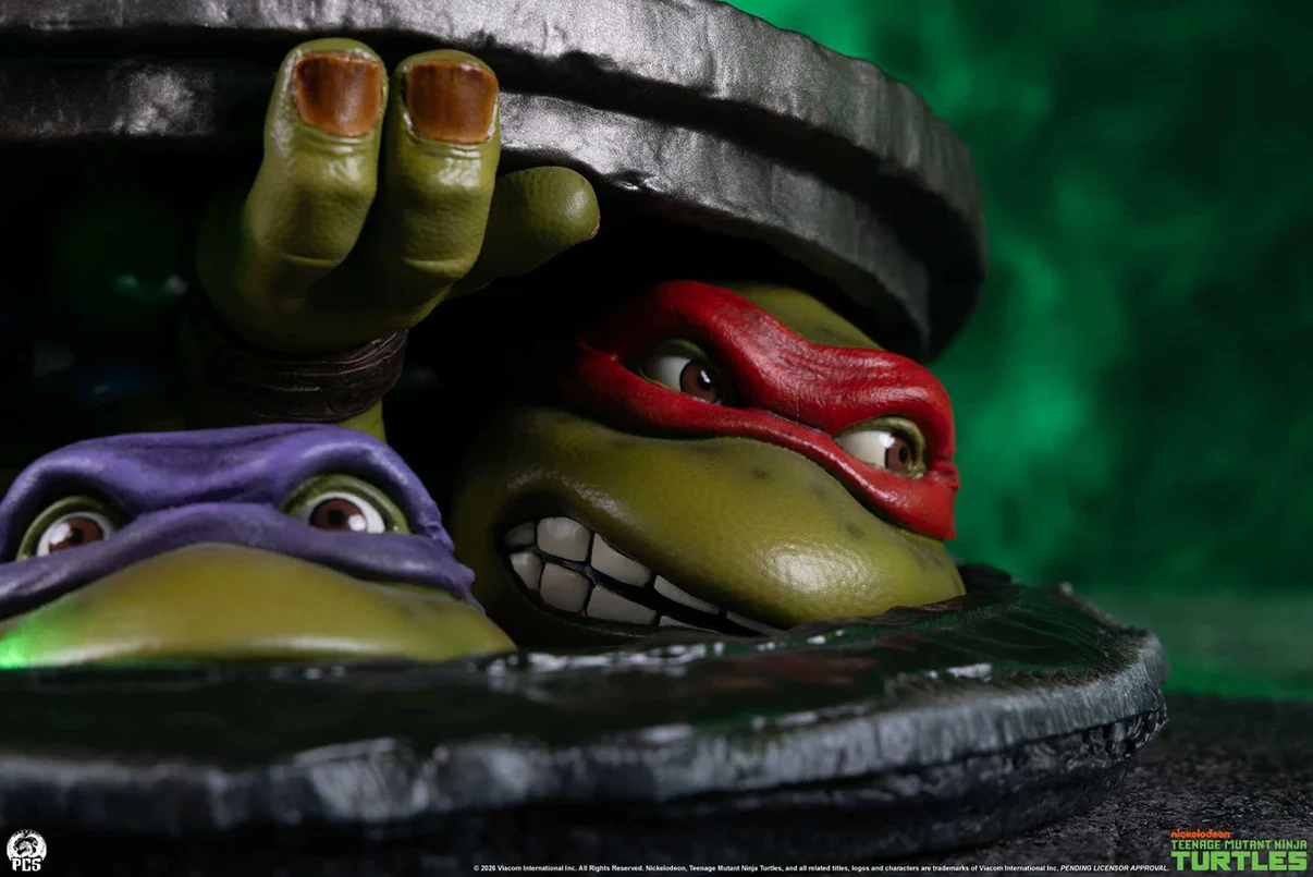 Premium Collectibles Studio - Teenage Mutant Ninja Turtles (1990) Underground (Tabletop Edition) 1/4 Scale Diorama Statue TMNTDIO14 (Licensed) - Image 11