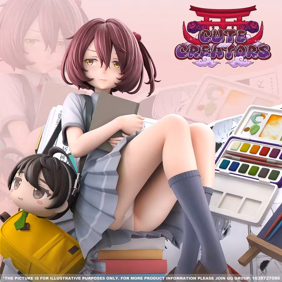 Cute Creators Studio – Komari Chika Too Many Losing Heroines! | 1/6 Scale Resin Statue - Image 2