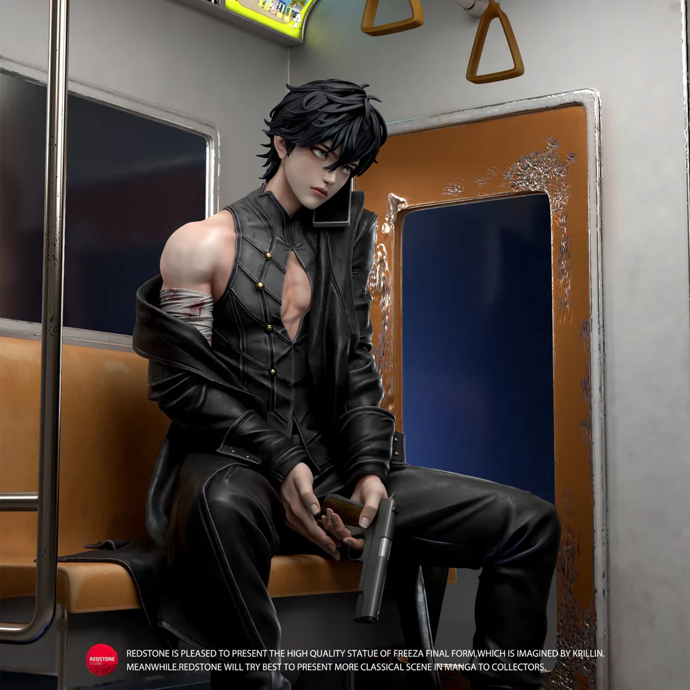 Persona 5 – Joker (Ren Amamiya) Train Scene 1/6 Scale GK Statue – Red Stone Studio Limited Edition - Image 10