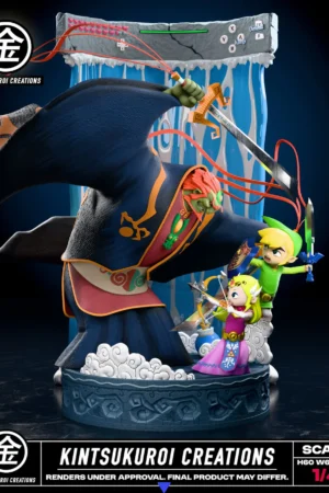 Alternative view of The Legend of Zelda “The Wind Waker: Final Battle” 1/4 & 1/6 Scale Statue - Kintsukuroi Studio