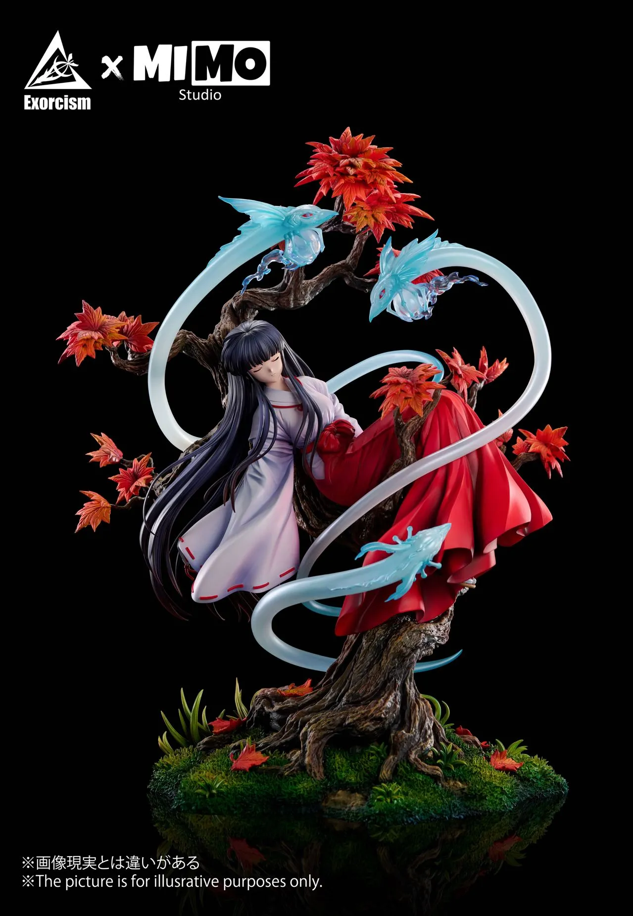 Exorcism & MIMO Studio – S+ Kikyo (Slumbering) Inuyasha Series | 1/6 Scale Premium Resin Statue - Image 4
