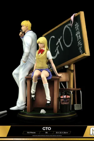 Alternative view of Great Teacher Onizuka (GTO) – Eikichi Onizuka & Urumi Kanzaki 1/6 Scale Diorama – Cartoon Kingdom Studio