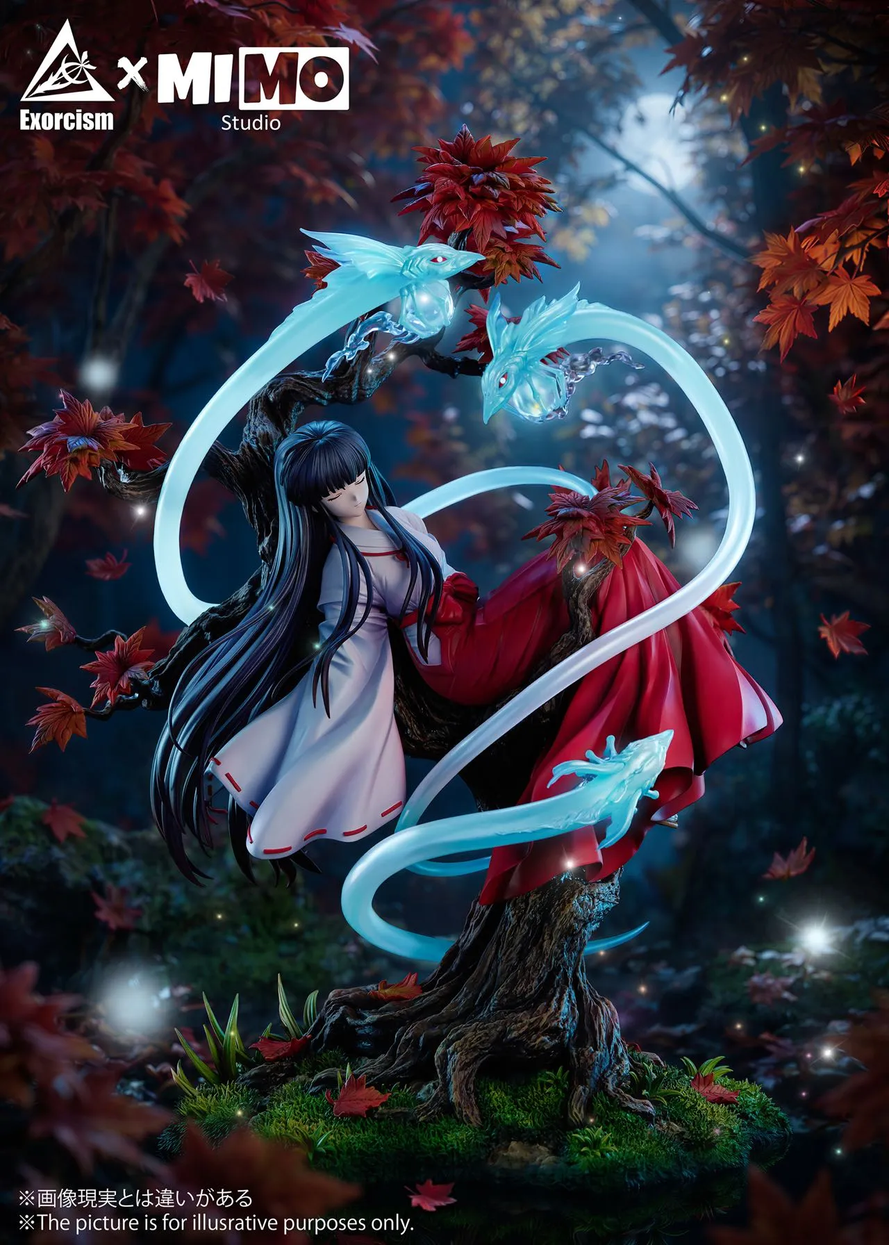 Exorcism & MIMO Studio – S+ Kikyo (Slumbering) Inuyasha Series | 1/6 Scale Premium Resin Statue - Image 5