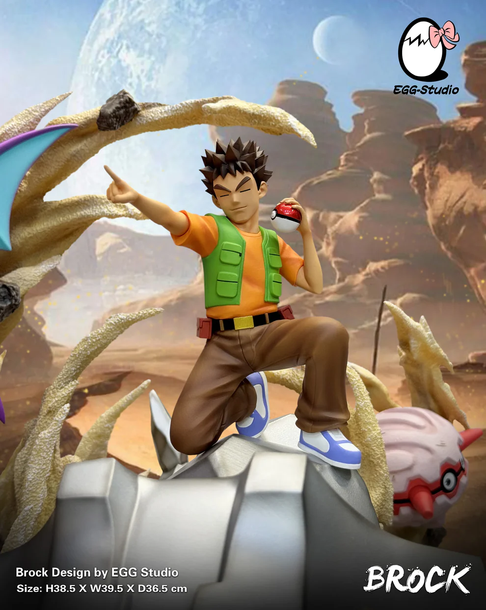 Pokémon – Brock & Rock-Type Pokémon Team Scene Statue – EGG Studio - Image 7