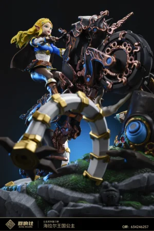 Alternative view of The Legend of Zelda: Breath of the Wild – Princess Zelda Master Cycle Zero Statue – Echo Studio