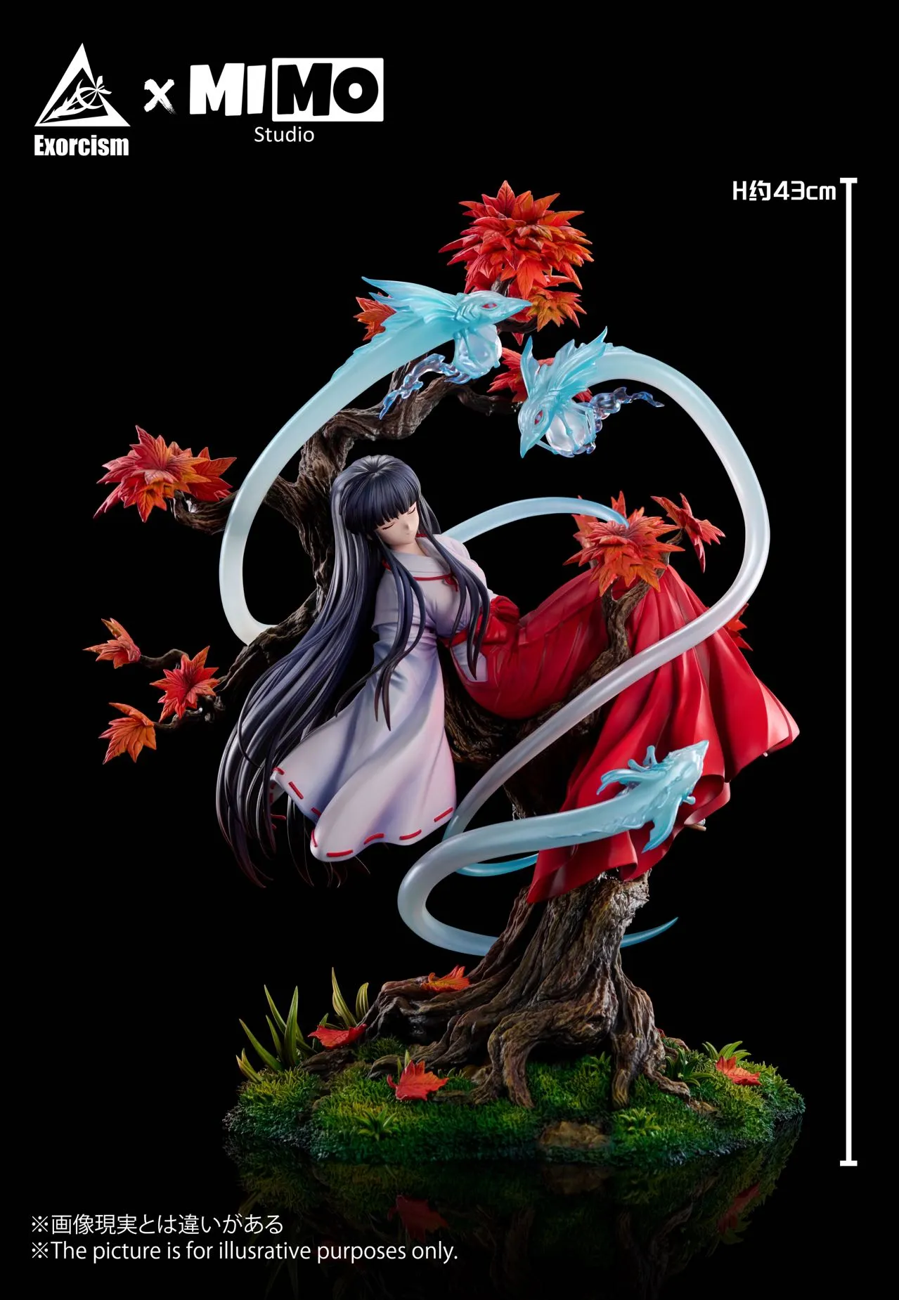 Exorcism & MIMO Studio – S+ Kikyo (Slumbering) Inuyasha Series | 1/6 Scale Premium Resin Statue - Image 2