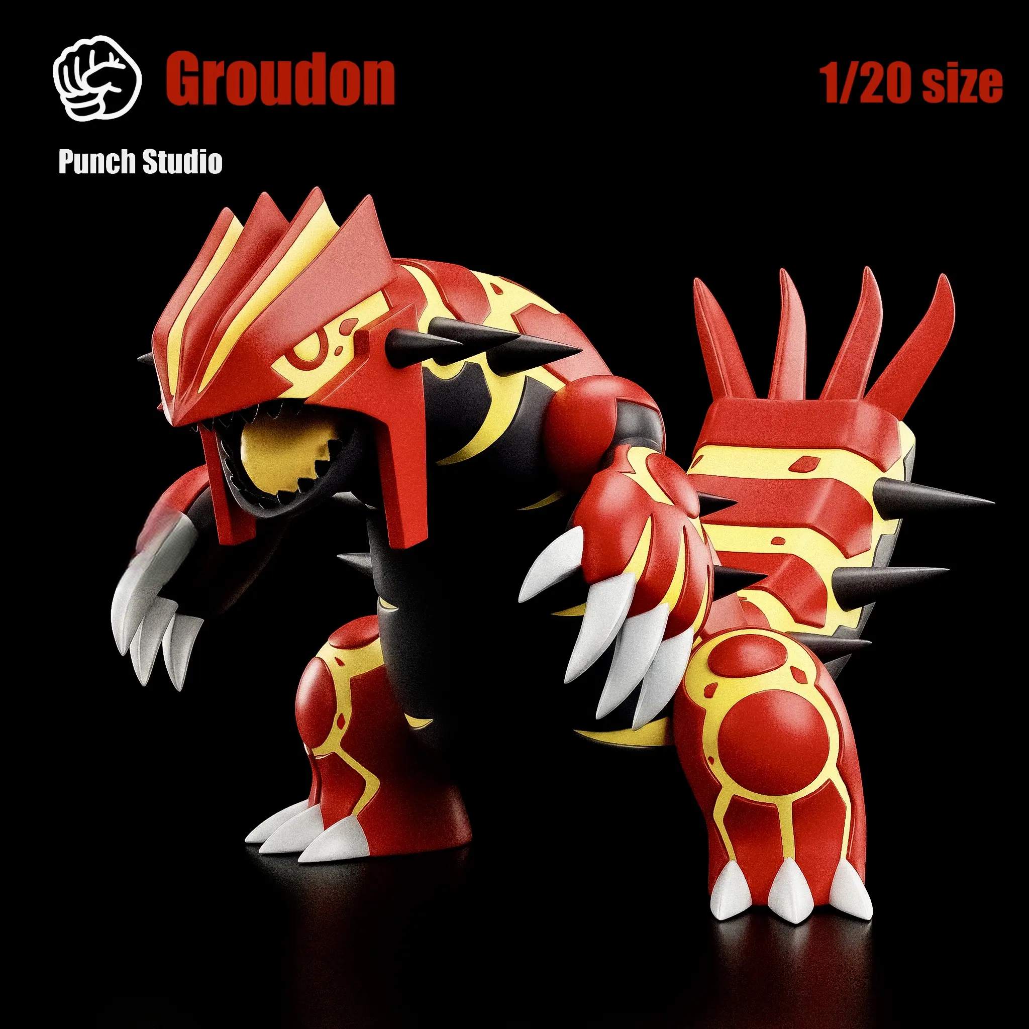 Punch Studio – Groudon Primal Reversion Pokémon Resin Statue
