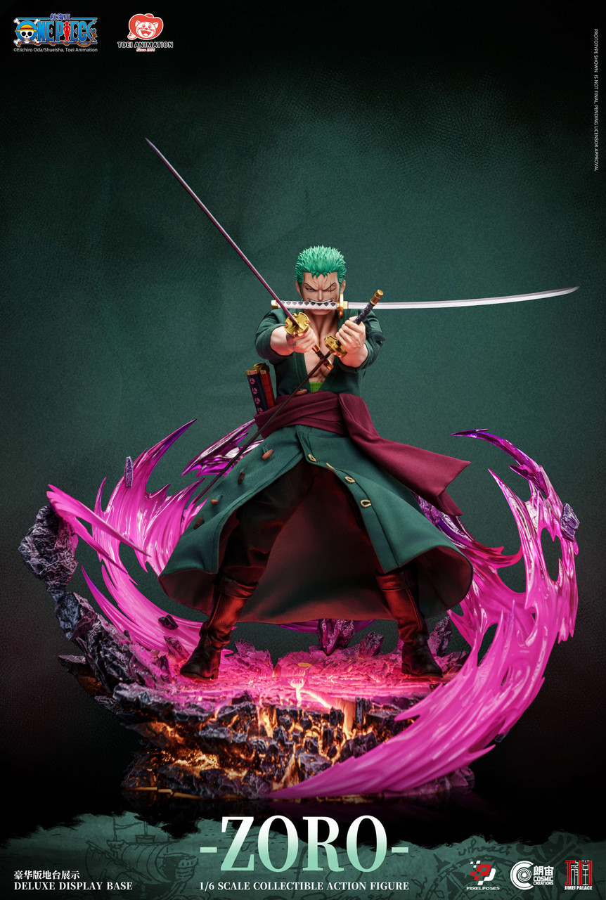 Pixel Poses × Cosmic Creations × JIMEI PALACE Studio Roronoa Zoro 1/6 Platinum Silicone Action Figure - Image 7