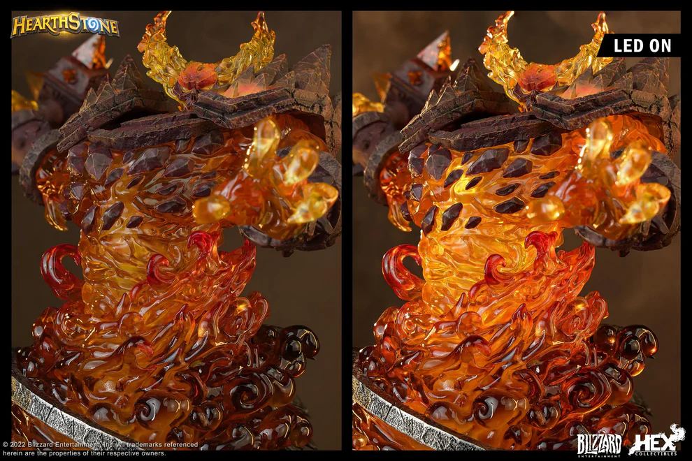 Hearthstone / World of Warcraft – Ragnaros the Firelord LED Statue 1/10 Scale Official Licensed Version – HEX Collectibles - Image 9