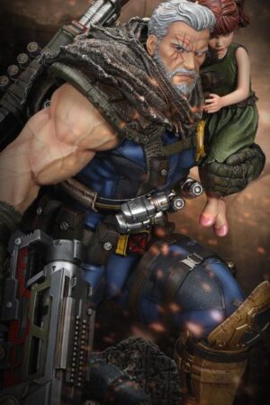 Alternative view of Marvel X-Men Cable with Hope 1/4 Scale Statue – XM Studios Limited Edition Premium Collectible Diorama