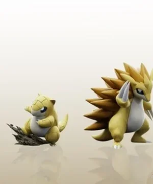 Alternative view of LIMOUSINE Studio – Sandshrew Evolution Set Pokémon 1/20 Scale Resin Diorama
