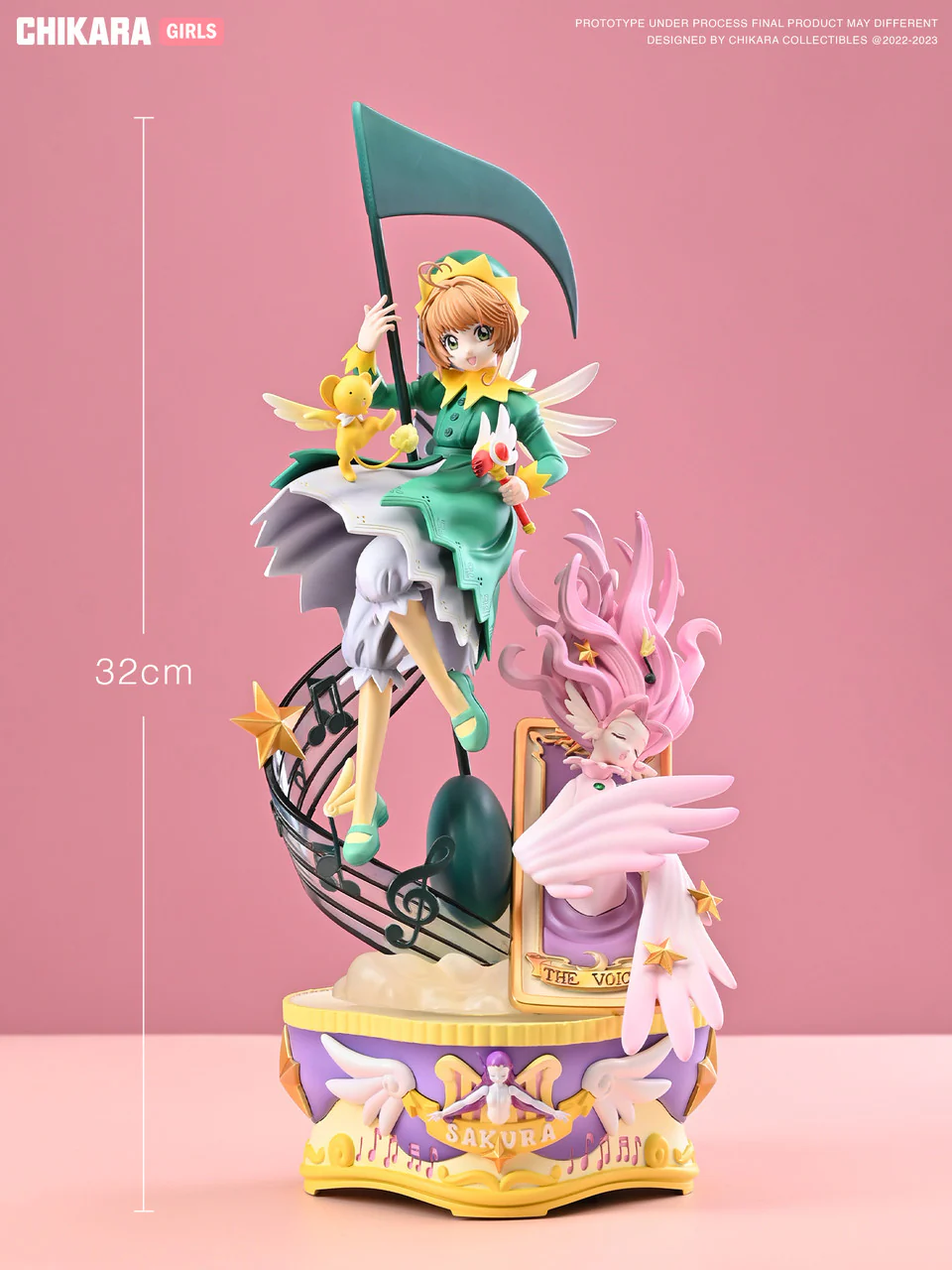 Cardcaptor Sakura – Sakura Kinomoto Magical Music Box LED Rotating Statue – Chikara Studio Limited Edition - Image 4