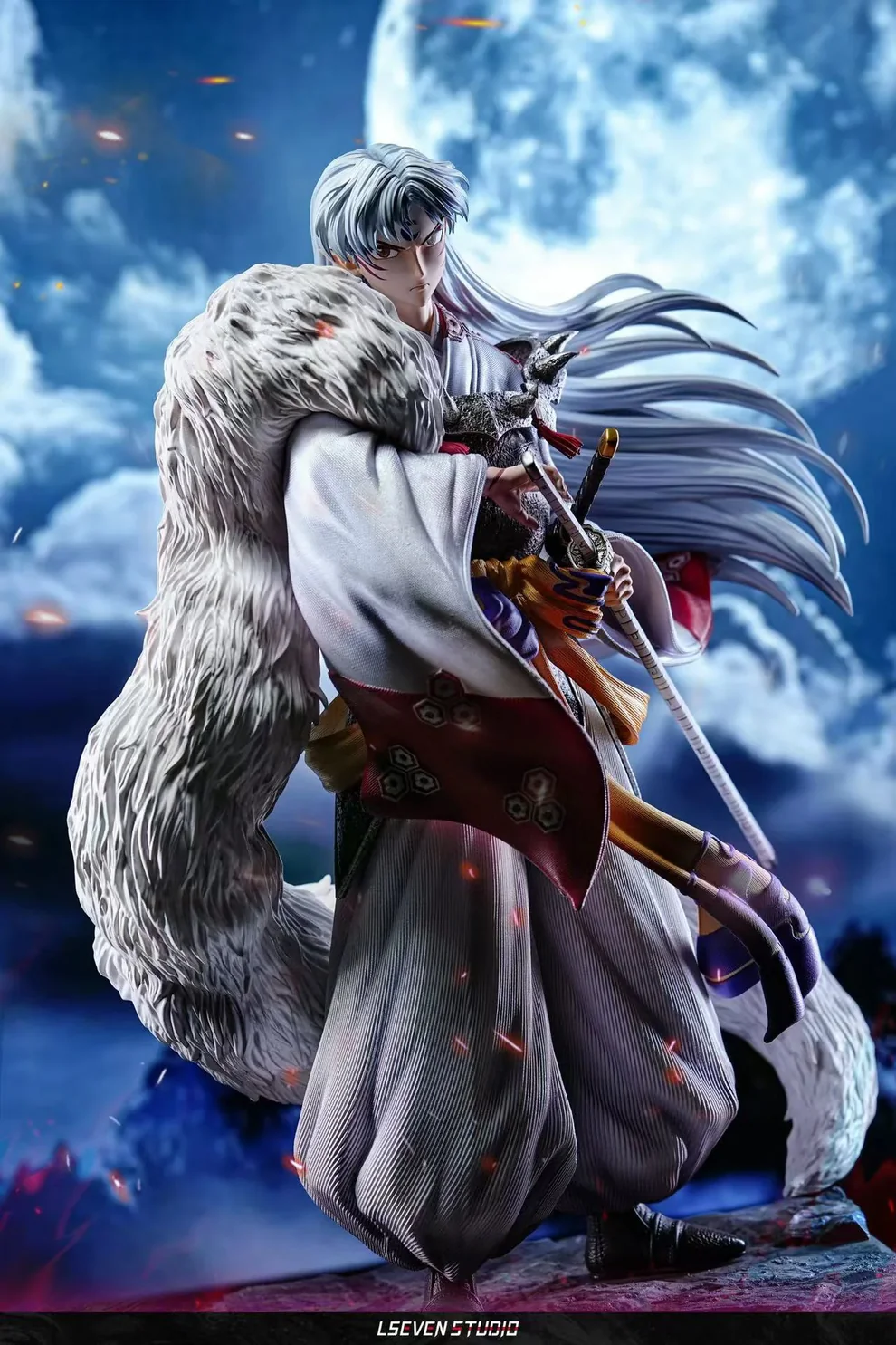 Inuyasha – Sesshomaru Deluxe Demon Lord GK Statue 1/6 & 1/4 Scale Exclusive Edition – L Seven Studios Limited Resin Collectible Figure