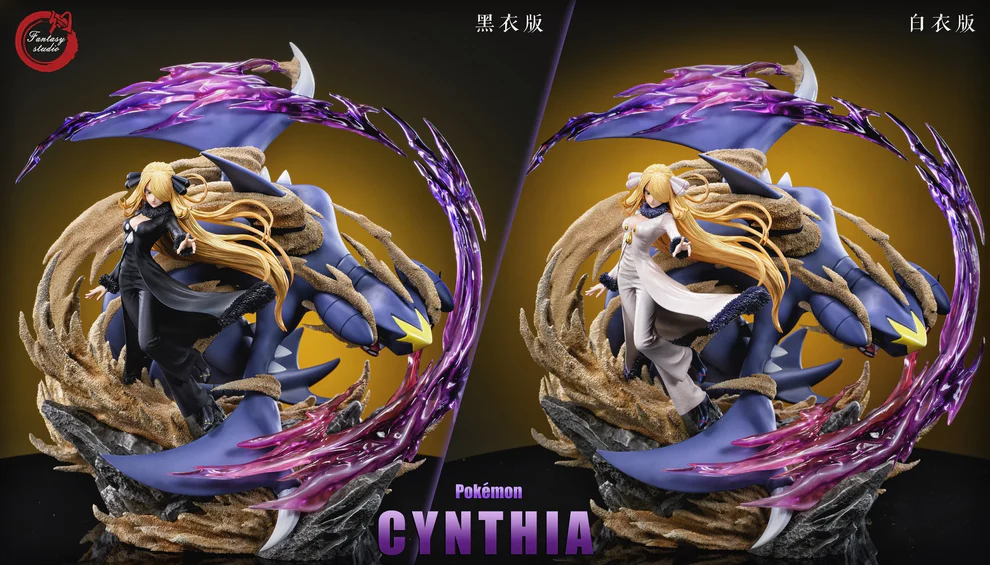Pokémon – Cynthia & Garchomp Battle Diorama Statue Limited Edition – Fantasy Studio - Image 8