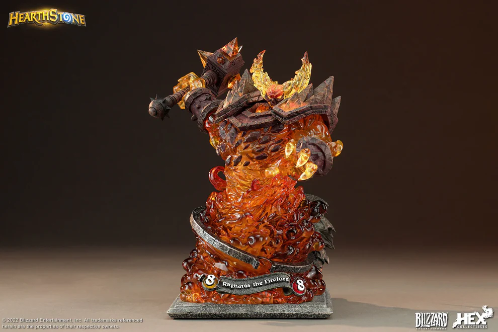 Hearthstone / World of Warcraft – Ragnaros the Firelord LED Statue 1/10 Scale Official Licensed Version – HEX Collectibles
