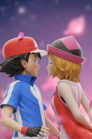 Racer Studio – Ash × Serena “Kissing Scene” Diorama Pokémon 1/20 Scale Scene Statue