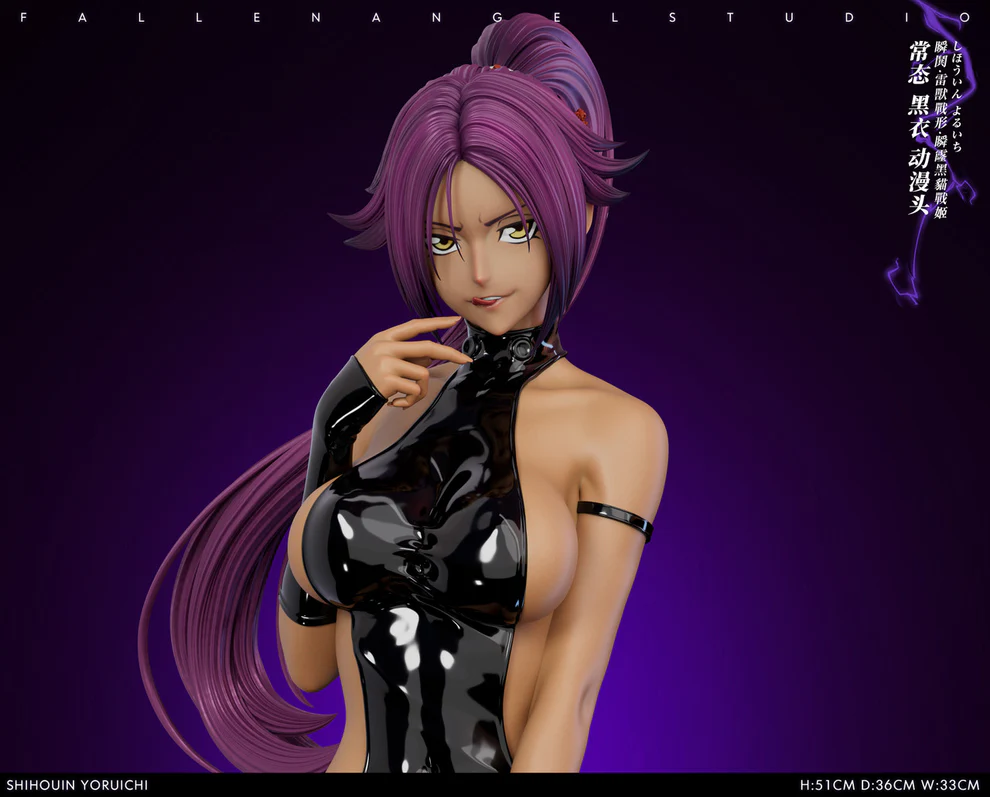 BLEACH – Yoruichi Shihouin Thunder God Form 1/4 Scale Statue – Fallen Angel Studio - Image 7