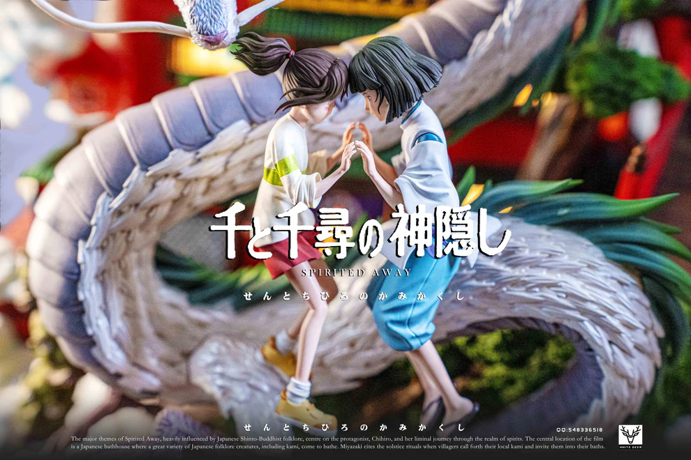 Spirited Away – Chihiro & Haku Diorama Statue – White Deer Studio - Image 8