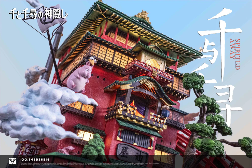 Spirited Away – Chihiro & Haku Diorama Statue – White Deer Studio - Image 3