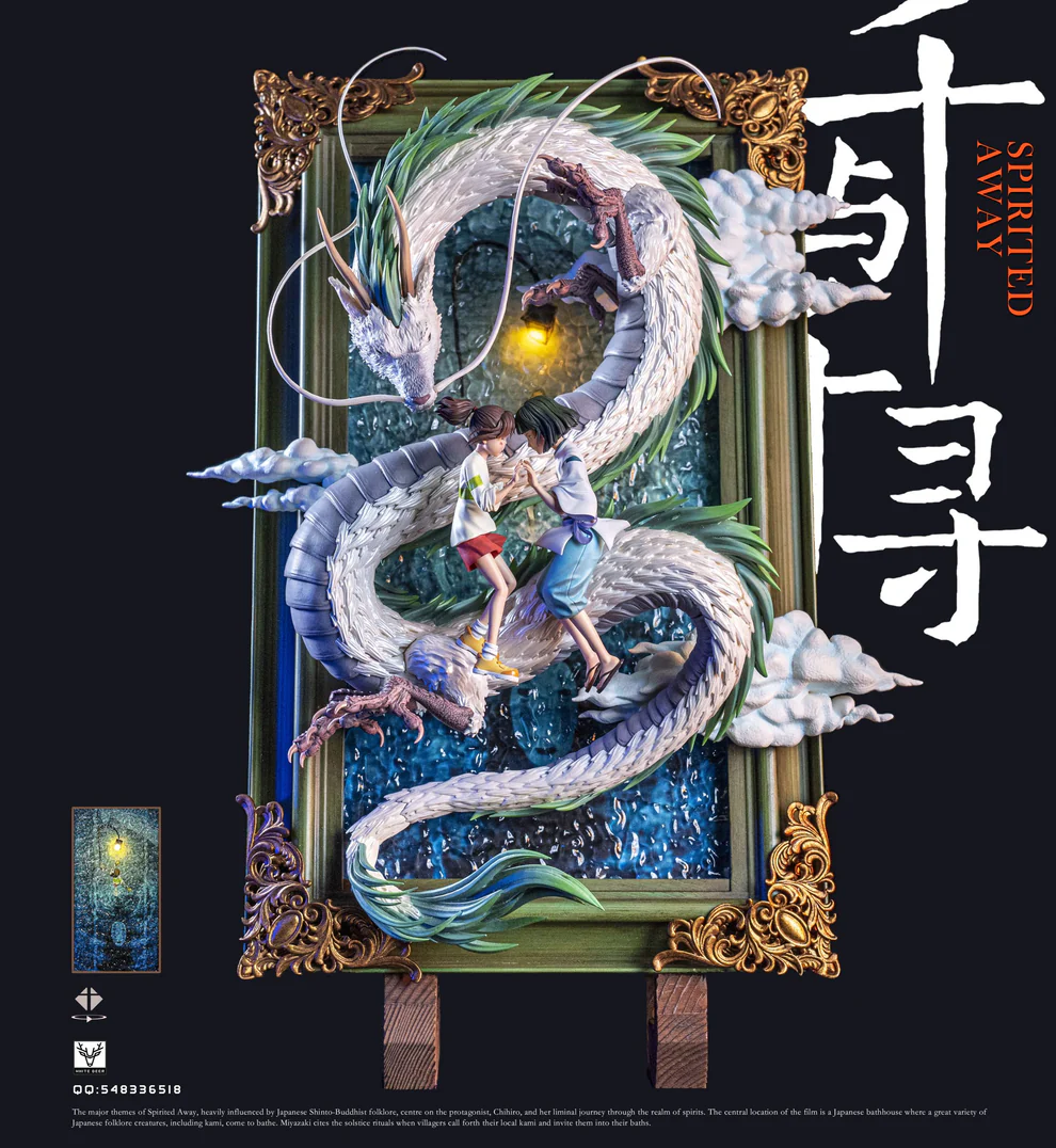 Spirited Away – Chihiro & Haku Diorama Statue – White Deer Studio - Image 2