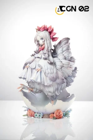 Alternative view of ACGN Studio Original “Egg-Born Bird Girl Xiao Yu” Fantasy Lolita Feather Hybrid 1/7 Scale GK Statue – Limited Edition Resin Collectible Figure